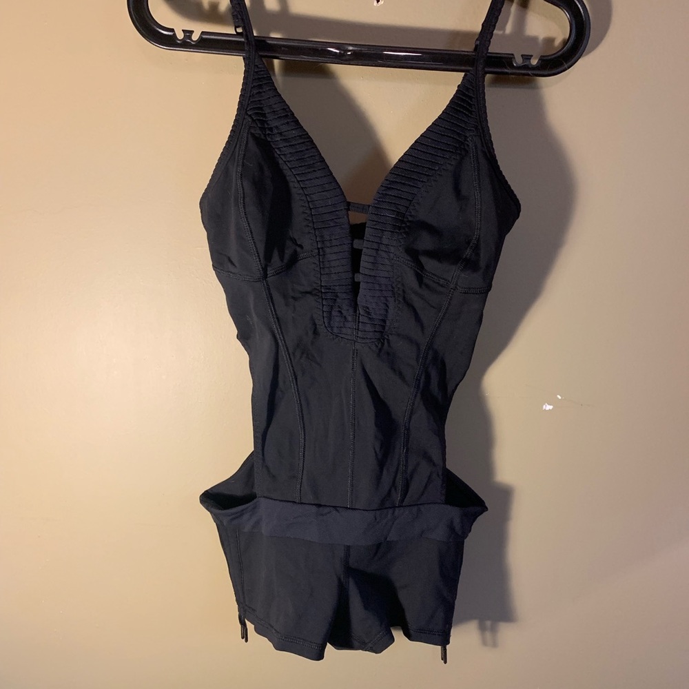 lululemon athletica Black Strappy One-Piece Romper